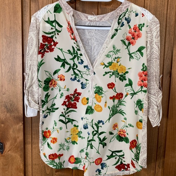 Multicoloured floral top - Picture 1 of 3